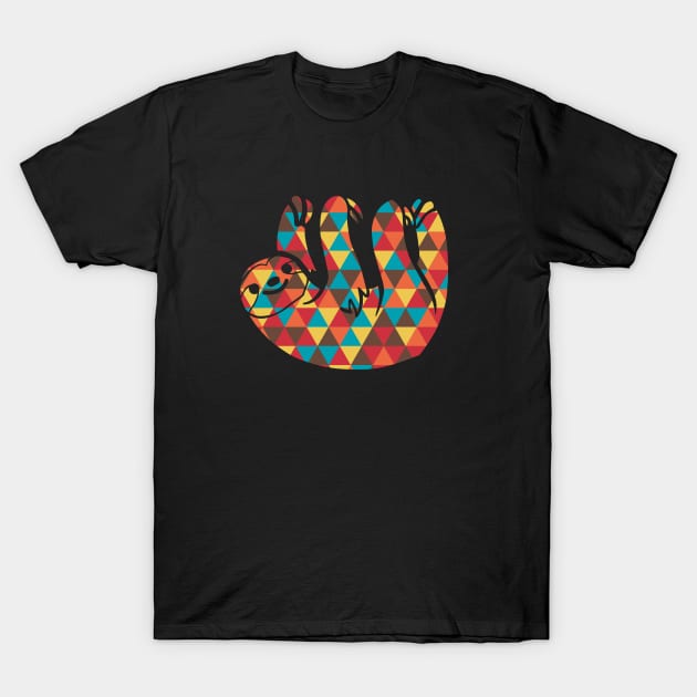 Just Hanging - Retro Mix Colours T-Shirt by i2studio